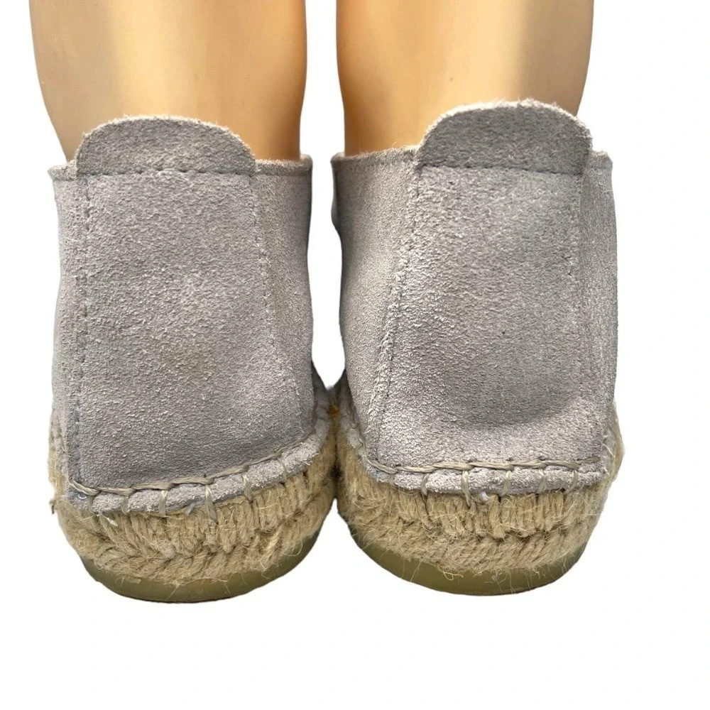 Fabiolas Womens Gray Suede Handcrafted 1